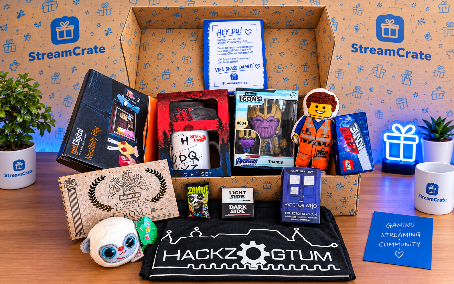 StreamCrate Box mit Geek- und Sammler-Items