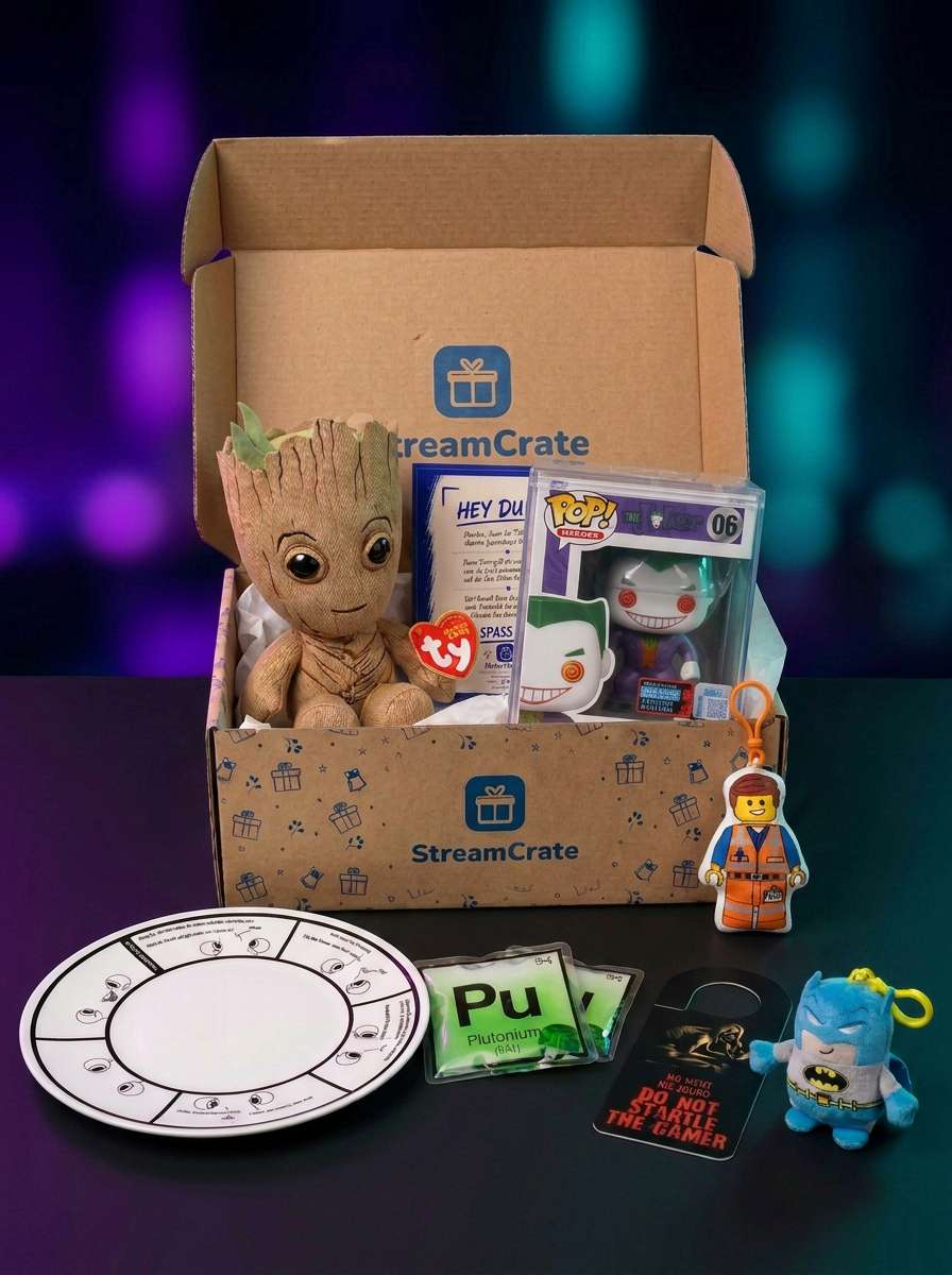 StreamCrate Box mit Gaming-Items